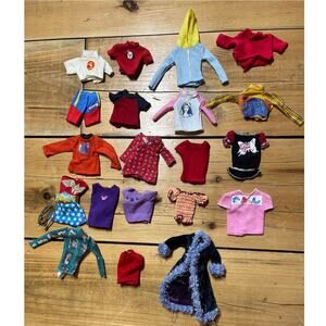 Mix lot of 20 Vintage Barbie Doll Clothes. All tops. Baywatch Camp barbie wonder